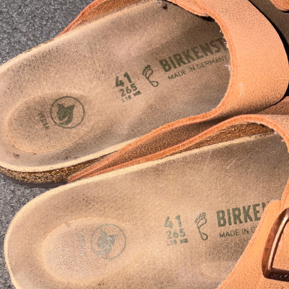 Birkenstock Double Buckle Two-Strap Sandals in Tan - Picture 3 of 4